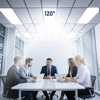 Luminaires linéaires modernes encastrés et en saillie en aluminium certifiés DLC, LED SMD2835, panneau lumineux IP20, garantie 5 ans, entrepôt