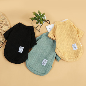 Pull en tricot pour chien, couleur unie, tricot doux, lavage à la main, conçu pour les petits chiens, automne-hiver - Product Image 5