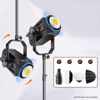 Lumière LED vidéo de studio professionnelle 300W, éclairage COB pour la photographie, streaming en direct, tournage vidéo, lampe selfie, éclairage photo