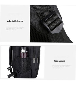 Venta al por mayor de gran capacidad de doble eslinga impermeable puerto de carga USB mejor ordenador portátil de <span class=keywords><strong>viaje</strong></span> mochila con compartimento lateral - Product Image 5