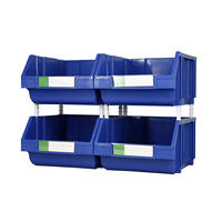 Boîtes de rangement suspendues au-dessus du bureau en PP robuste, installation facile, ensemble d'organisation pour bureau