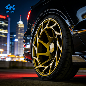 ล้อแม็กซ์ลายรังผึ้งสีทองขนาด 18 19 20 21 22 24 นิ้ว 21x10.5J 5x130 5 รู ขอบลึกเว้า สำหรับรถ <span class=keywords><strong>SUV</strong></span> หรูหรา - Product Image 2