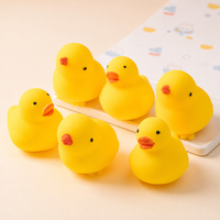 Jouet anti-stress en forme de canard jaune, en EVA, à presser, pour le bain, unisexe, à partir de 3 ans