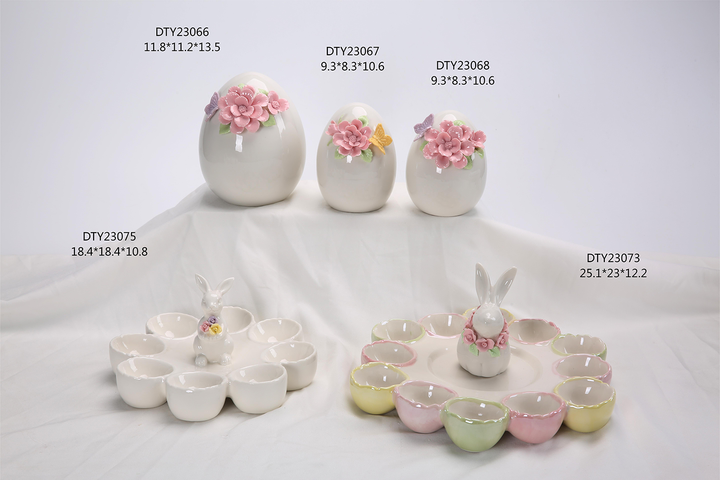 Home Decoration Statue Ornament Cute Birds With Flower Figurines Ceramic Animal Desktop Decor