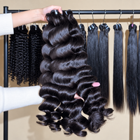 Lots de Cheveux Naturels Ondulés, Cheveux Humains Bruts Indiens, Ondulation Naturelle Douce, Vente en Gros