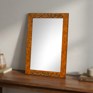 Arnatti Mahogany Vanity Mirror 47 Inch Classic Wooden <b>Frame</b> Bedroom Living Room Home Hotel Furniture FLEGT Certified - Product Image 3
