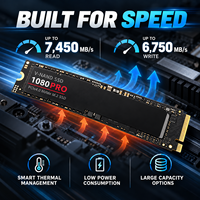 Disque SSD interne M.2 1080PRO pour stockage transfrontalier 1 To/2 To/4 To PCIe 4.0 NVMe