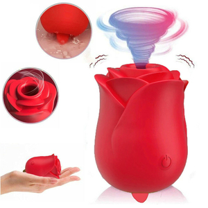 Vibrateur double face Rose Tongue Licker pour femmes, suceur de tétons, stimulation du <span class=keywords><strong>clitoris</strong></span>, jouets sexuels, vibrateur à succion orale - Product Image 3