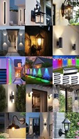 Appliques murales extérieures minimalistes linéaires Tuya, montées au mur, IP65, intelligentes, modernes, étanches, éclairage mural LED RGB extérieur