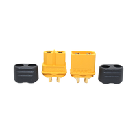 Connecteur à balle femelle mâle Amass XT60H 2P 2 cœurs avec gaine pour batterie Lipo de drone FPV Quadcopter XT60 en nylon RC PCB