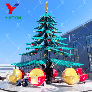 Attrazione attraente del parco <span class=keywords><strong>di</strong></span> divertimenti a tema natalizio rotante albero <span class=keywords><strong>di</strong></span> <span class=keywords><strong>natale</strong></span> auto-controllo aereo per bambini e adulti - Product Image 4