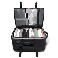 Sac à dos FENRUIEN pour l'école, sacs à dos pour hommes, noir, Mochila Escolar, 39L, grande capacité, ordinateur portable 17,3 pouces, sac à dos de voyage avec charge USB, bagages