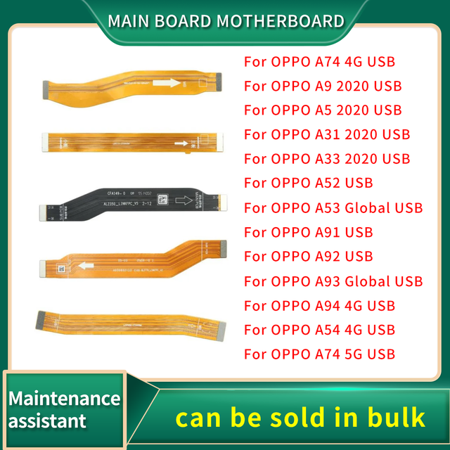 Main Board Motherboard Connection Flex Cable For OPPO A74 A54 A94 A93 A92 A91 A53 Global A52 A33 A31 A5 A9
