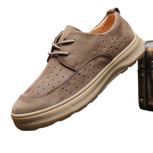 Zapatos Casuales de Alta Gama para Hombre, Formales, con Suela Suave, para Oficina, Impermeables, Ligeros, de Cuero, de Corte Bajo - Product Image 3