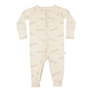 Pigiama intero in bambù con cerniera a maniche lunghe per neonati e bambini primavera 2023 - Product Image 5