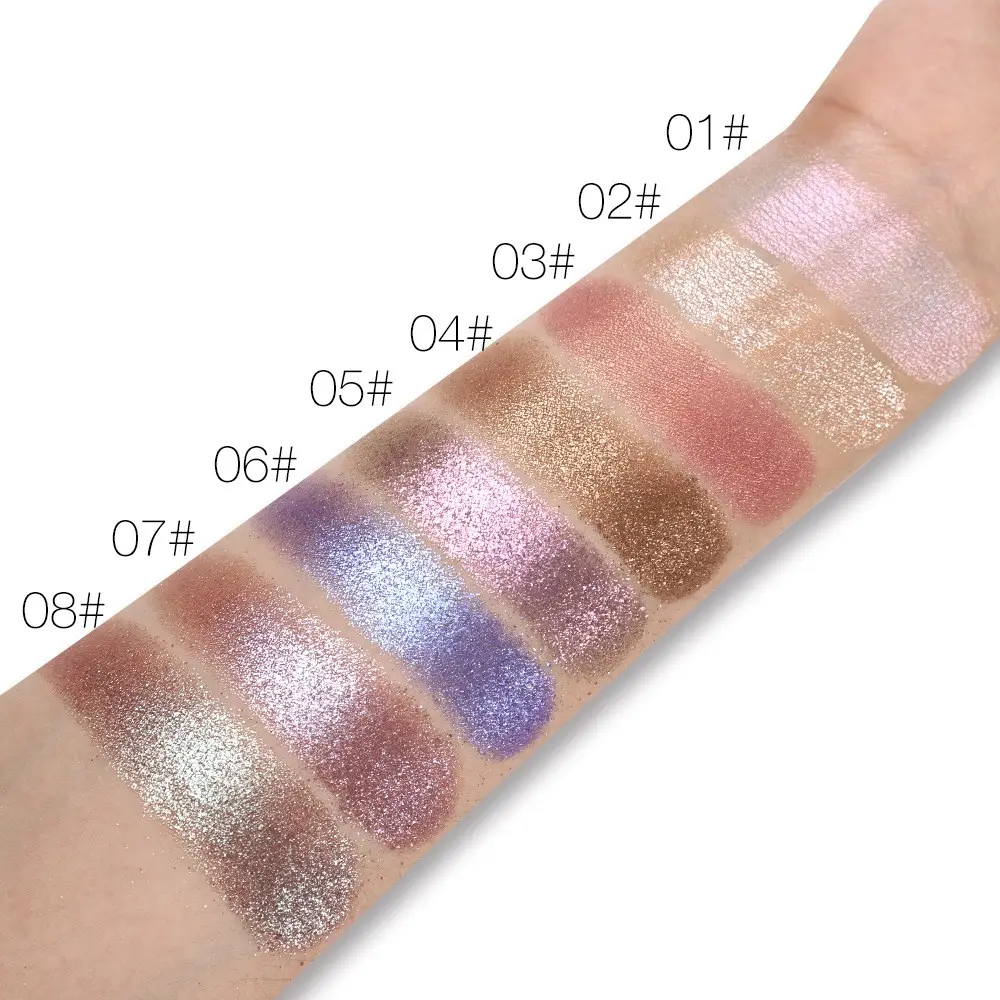 Hot sale liquid eye shadow 6 color eyeshadow palette custom private label