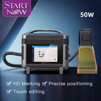 Startnow 20w 30w 50w petit Portable à main Fiber Laser marqueur graveur métal QR Code Image gravure gravure Machine de marquage