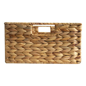 XH-cesta de jacinto de agua tejida a mano, Natural, duradero, Rectangular, almacenamiento - Product Image 3