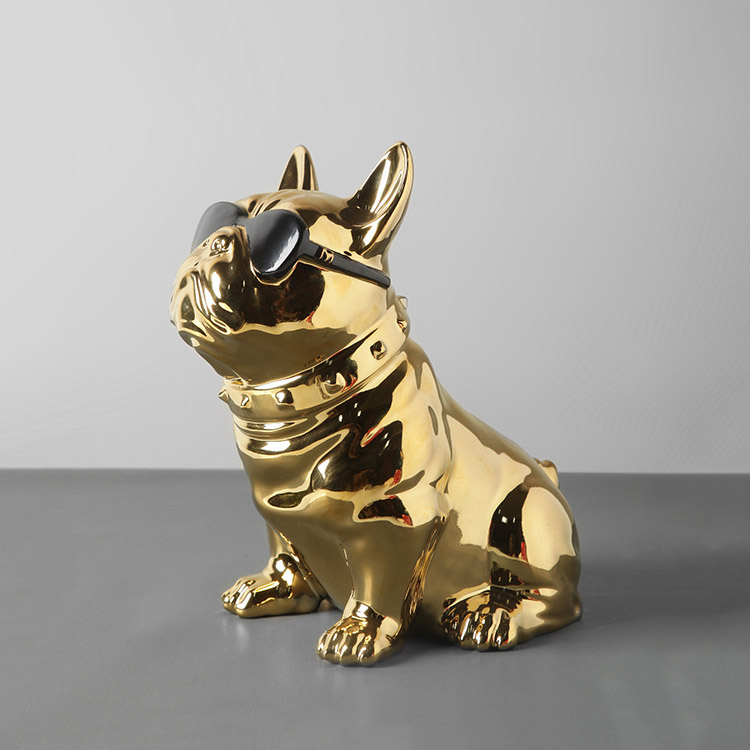 Современная керамическая коробка для салфеток в форме бульдога, держатель для салфеток для украшения дома