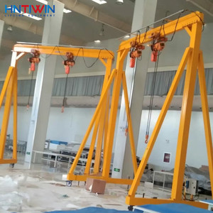 HNTIWIN Chine – Grue <span class=keywords><strong>portique</strong></span> mobile monopoutre sans rail de 1 tonne de haute qualité avec hauteur de levage de 3 m pour projets d'ingénierie - Product Image 5