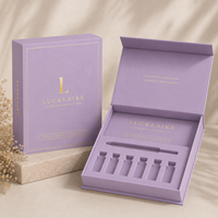 Emballage personnalisé de flacon de peptides de luxe avec logo, fermeture magnétique, boîte en carton rigide pour l'emballage de flacons de peptides