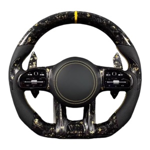 Volant de voiture pour <span class=keywords><strong>Mercedes</strong></span>-benz <span class=keywords><strong>AMG</strong></span> <span class=keywords><strong>Gle</strong></span> 63 C63 W204 W205 W213 W212 W220 W221 W222 Forge Volant en fibre de carbone - Product Image 4