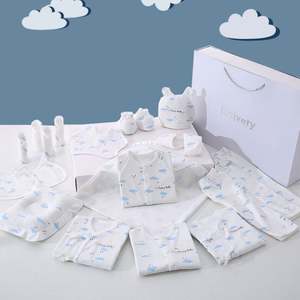 ขายส่งชุดนอนเด็ก 0-1 ปี แพ็คเกจของขวัญ 18 ชิ้น 21 ชิ้น 23 ชิ้น เสื้อผ้าเด็กแรกเกิด ของขวัญเด็ก ชุดของขวัญเสื้อผ้าเด็ก 100% ผ้าฝ้าย - Product Image 5