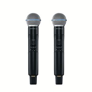 Microphone sans fil professionnel UHF TNH ULXD4Q 4 canaux BETA58A <span class=keywords><strong>SM</strong></span> <span class=keywords><strong>58</strong></span> KSM8/9, micro-cravate et micros à main pour église - Product Image 4