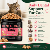 Katten Tandverzorging Hondensnoepjes voor Tandenreiniging Frisse Adem Plaque Tandsteen Controle Knapperige Kauwtabletten Mondgezondheid Supplementen