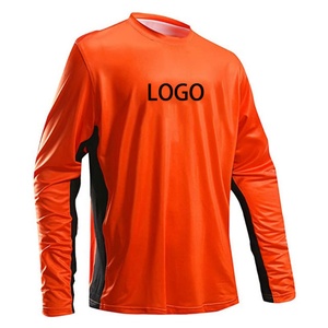 Camisas Ligeras con Protección Solar UPF 50+ Personalizadas, Camisa de Pesca de Manga Larga Color Naranja para Hombre - Product Image 1