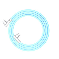 Câble USB-C vers USB-C 240W à Angle Droit, Câble de Charge Rapide en Silicone Souple Type-C pour iPhone 15 16 17 18 Pro Max