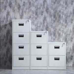 Vente flash : Armoire de classement en acier à 4 tiroirs, design moderne, pour l'école, le gouvernement et la famille, mobilier de bureau universel en métal - Product Image 6