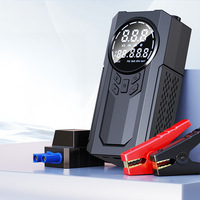 Démarreur multifonction 4-en-1 1000A avec gonfleur de pneus, batterie externe 4*2000mAh, lumière LED et booster de voiture numérique