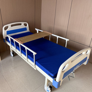 Kangwan Hand Cranked Hospital <b>Bed</b> <b>Single</b> Crank Nursing <b>Bed</b> Metal Frame <b>Adjustable</b> For Home And Hospital Use - Product Image 2