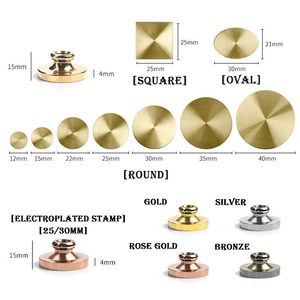 Oem/ODM tùy chỉnh sáp con dấu logo tròn vuông 25mm 30mm 35mm sáp con dấu tem - Product Image 2
