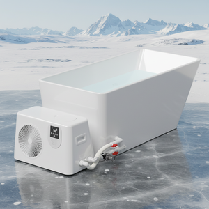 Bain à remous extérieur de luxe avec contrôle Wi-Fi intelligent, ensemble de bacs de plongeon froid, vente directe usine pour salle de sport, salle de bain, hôtel - Product Image 1