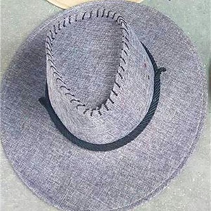 <b>Summer</b> Unisex Cowboy <b>Hat</b> 100% Polyester Embossed Sun <b>Hat</b> Casual Beach & Riding <b>Hat</b> - Product Image 6