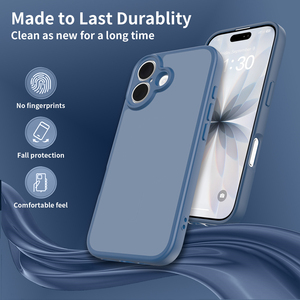 <span class=keywords><strong>Coque</strong></span> de téléphone translucide mate pour <span class=keywords><strong>iPhone</strong></span> 17 16E 15 14 Plus 17Air 13 <span class=keywords><strong>11</strong></span> 12Pro Max, protection antichoc, sensation de peau, finition givrée - Product Image 3