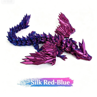 Figurine Dragon Volant 3D Imprimé 22C*15*4cm, Thème Animal, Ornement, Jouet, Décoration de Bureau, Cadeau pour Adolescents et Adultes - Vente Flash