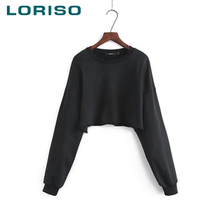 T-Shirt a <span class=keywords><strong>maniche</strong></span> <span class=keywords><strong>lunghe</strong></span> con le ultime donne donne bianche nere - Product Image 2