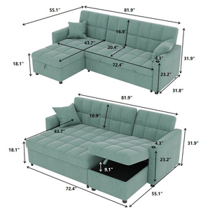 Canapé-<span class=keywords><strong>lit</strong></span> pliant pliant pliant, 1 pièce, pour salon - Product Image 6