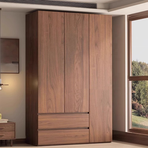Latest Modern Storage Cabinet Wall Simple Design <strong>Wooden</strong> 3 Door Organizer Wardrobe Furniture Cloth <strong>Cupboard</strong> - Product Image 1