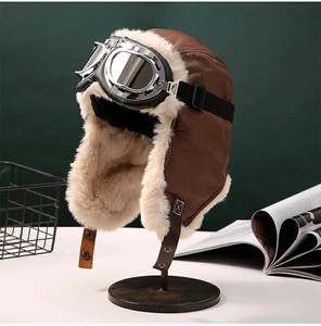 Kính phi công mùa đông unisex Y2K nhung bảo vệ tai ấm áp với thiết kế vẽ tay cho các nhiếp ảnh gia phi công thể thao ngoài trời - Product Image 5