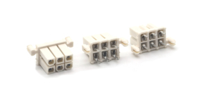 Connecteur femelle 5557 WAFER 4,2 mm pour carte à carte, 2*3P, DIP 180 degrés avec poteaux de positionnement, PA66, emballage en tube beige - Product Image 6