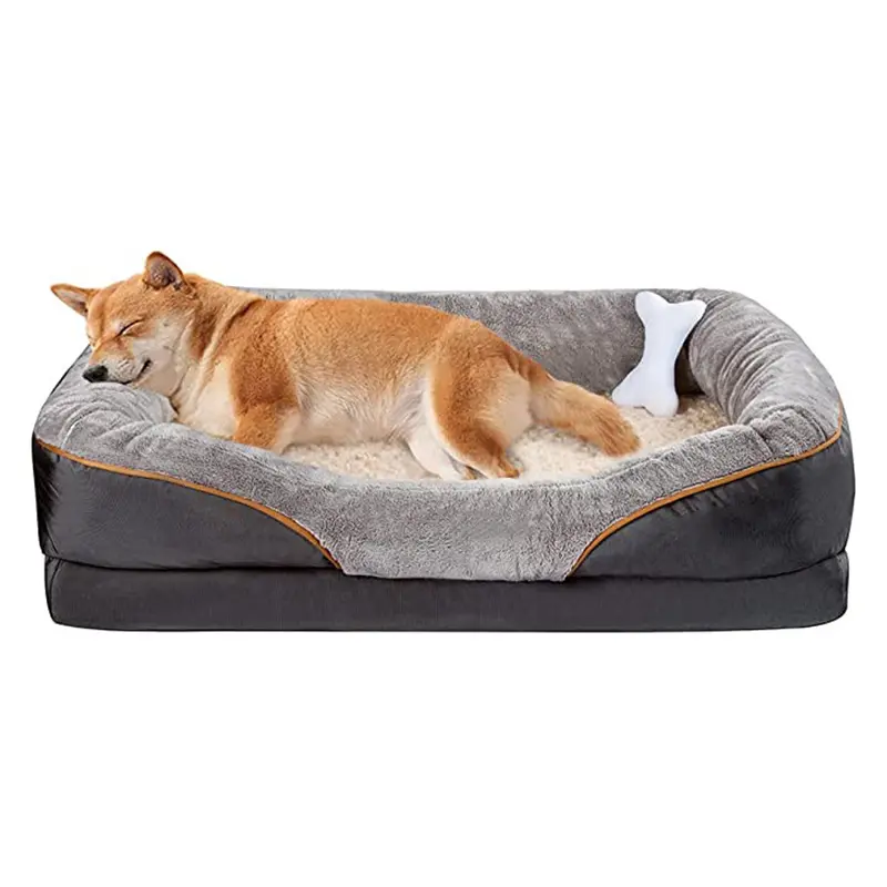 Ot-cama ortopédica de espuma viscoelástica para perro, sofá cama suave desmontable y lavable para perro