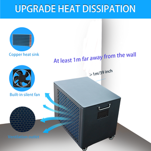 Refrigeratore d'Acqua Portatile, Vasca di Ghiaccio Gonfiabile per Recupero Sportivo, Refrigeratore d'Acqua da 1.5Hp - Product Image 2