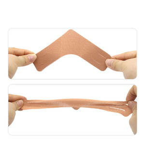 Plester kinesiologi elastik berbentuk V, pita atletik elastis mendukung otot lutut bahu perban kebugaran untuk pria wanita - Product Image 4