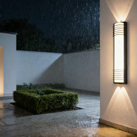 Lampe murale extérieure de jardin, luminaire LED étanche, moderne, pour patio, terrasse, véranda, montage extérieur