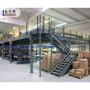 JCL économisez le coût de l'inventaire étagères de l'entrepôt tailles personnalisées stock plate-forme de Mezzanine Double/triple espace au sol avec bureau