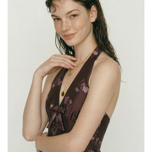 JINYOU 2073 Collar de <span class=keywords><strong>Cadena</strong></span> de Acero Inoxidable Chapado en Oro con Colgante Ovalado de Piedra Natural Ojo de Tigre, Joyería - Product Image 2